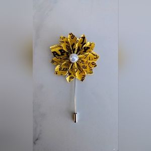 Motivate Flower Lapel Pin